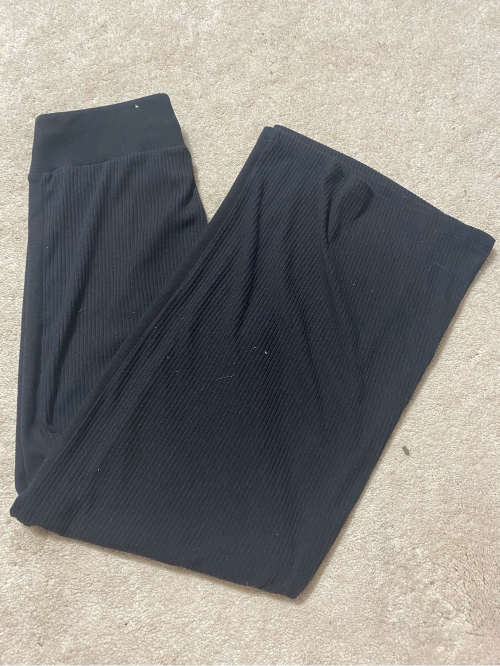 Limited Too Black Ribbed Pull-On Leggings
